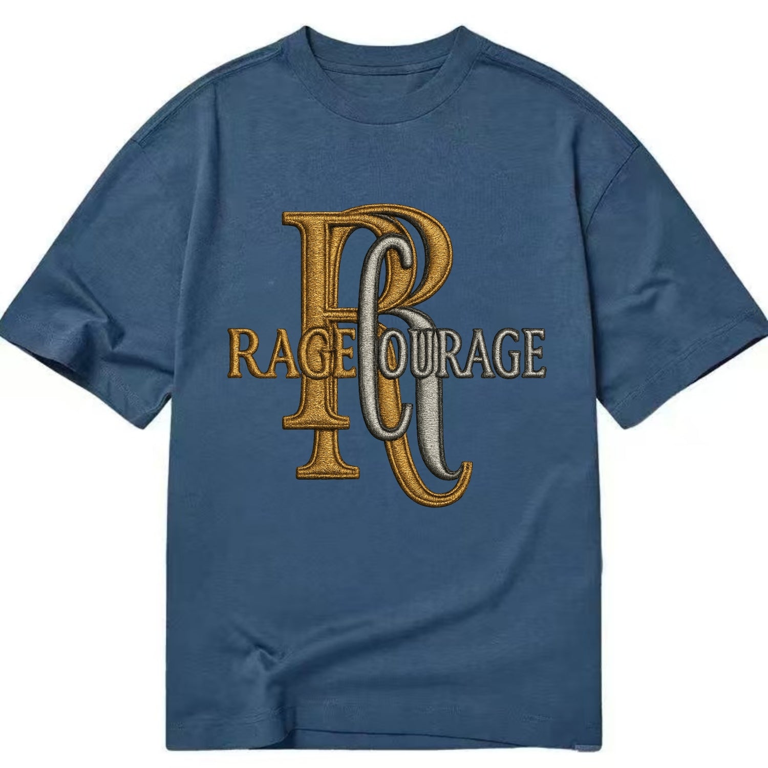 RAGE;COURAGE MODE Warrior Green Hat - Classic T-shirt - Twilight Navy(Blue)