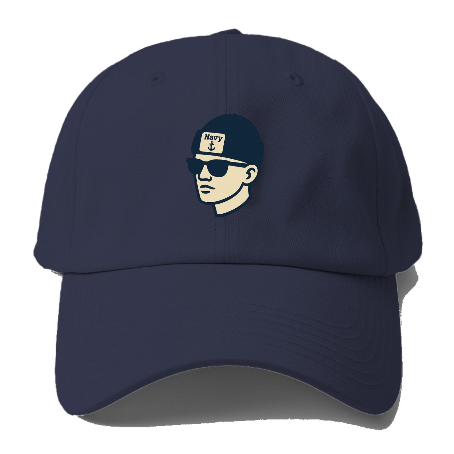 Annapolis Midshipman wearing Navy beanie with anchor patch - Baseball Cap - Twilight Navy(Blue)