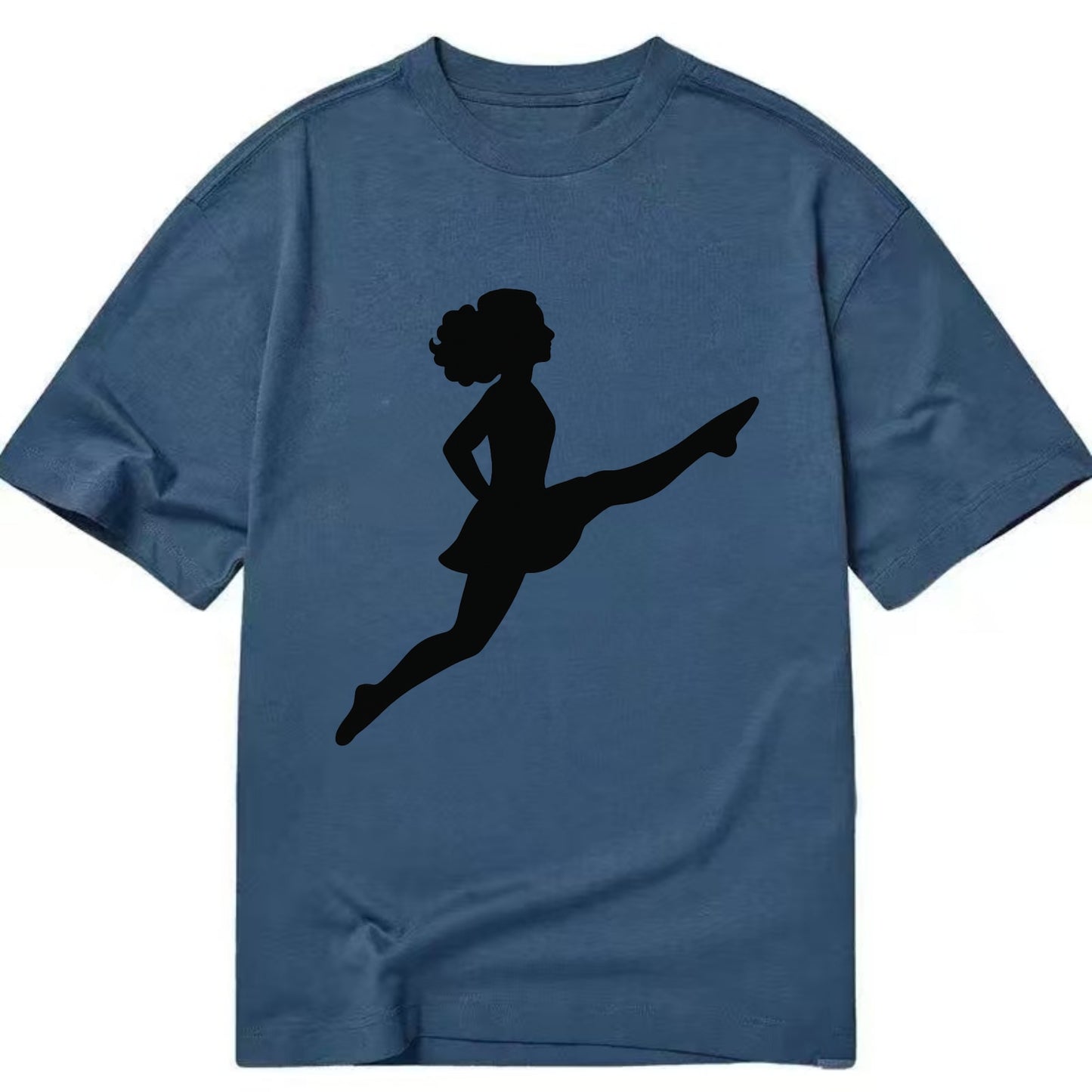 Irish step dancer Riverdance leap - Classic T-shirt - Twilight Navy(Blue)