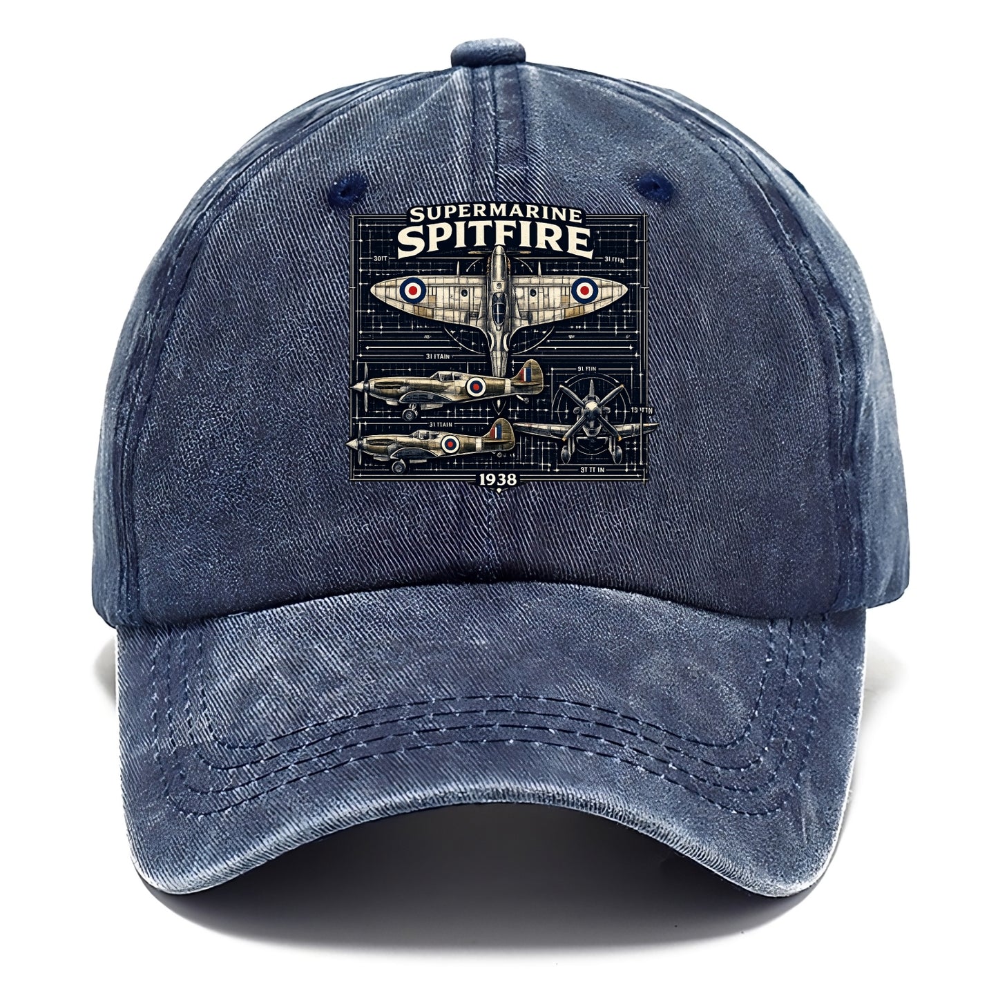 Spitfire Blueprint - Classic Cap - Twilight Navy(Blue)