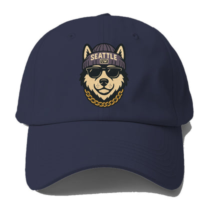 Seattle Husky - Baseball Cap For Big Heads - Twilight Navy(Blue)
