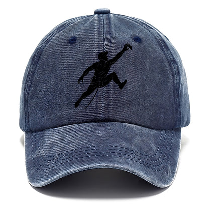 Rock wall climber reaching hold - Classic Cap - Twilight Navy(Blue)