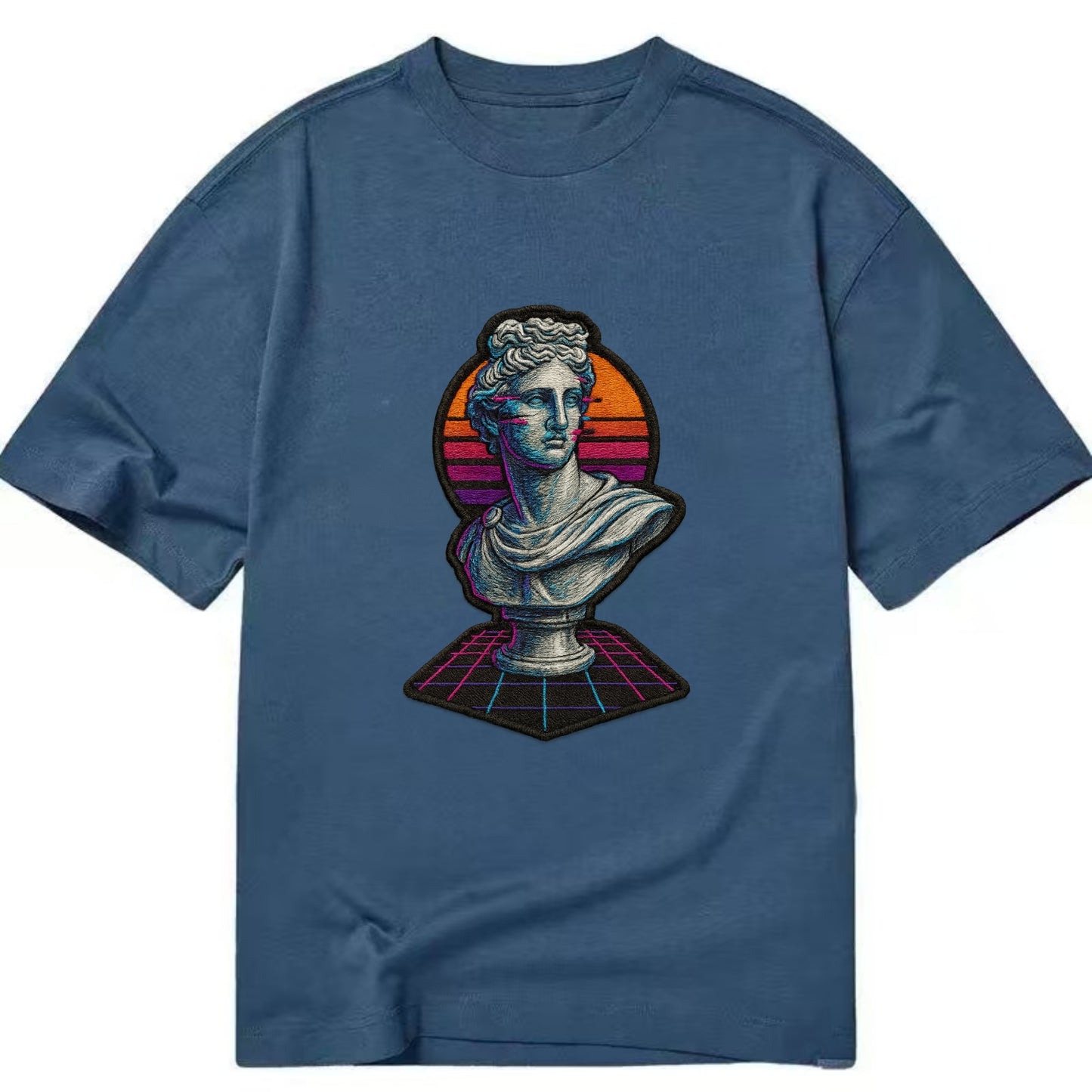 Greek Statue - Classic T-shirt - Twilight Navy(Blue)