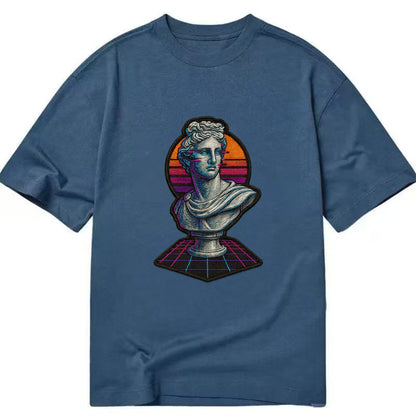 Greek Statue - Classic T-shirt - Twilight Navy(Blue)
