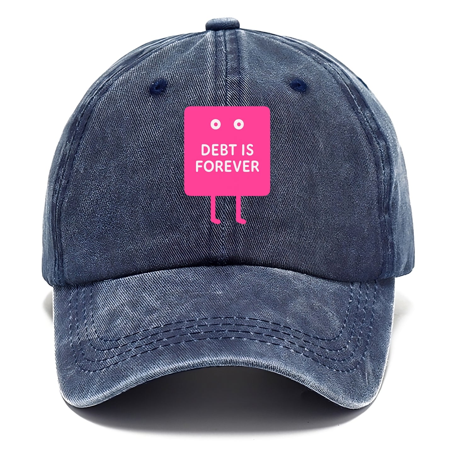 DEBT IS FOREVER | Immortal credit card - Classic Cap - Twilight Navy(Blue)