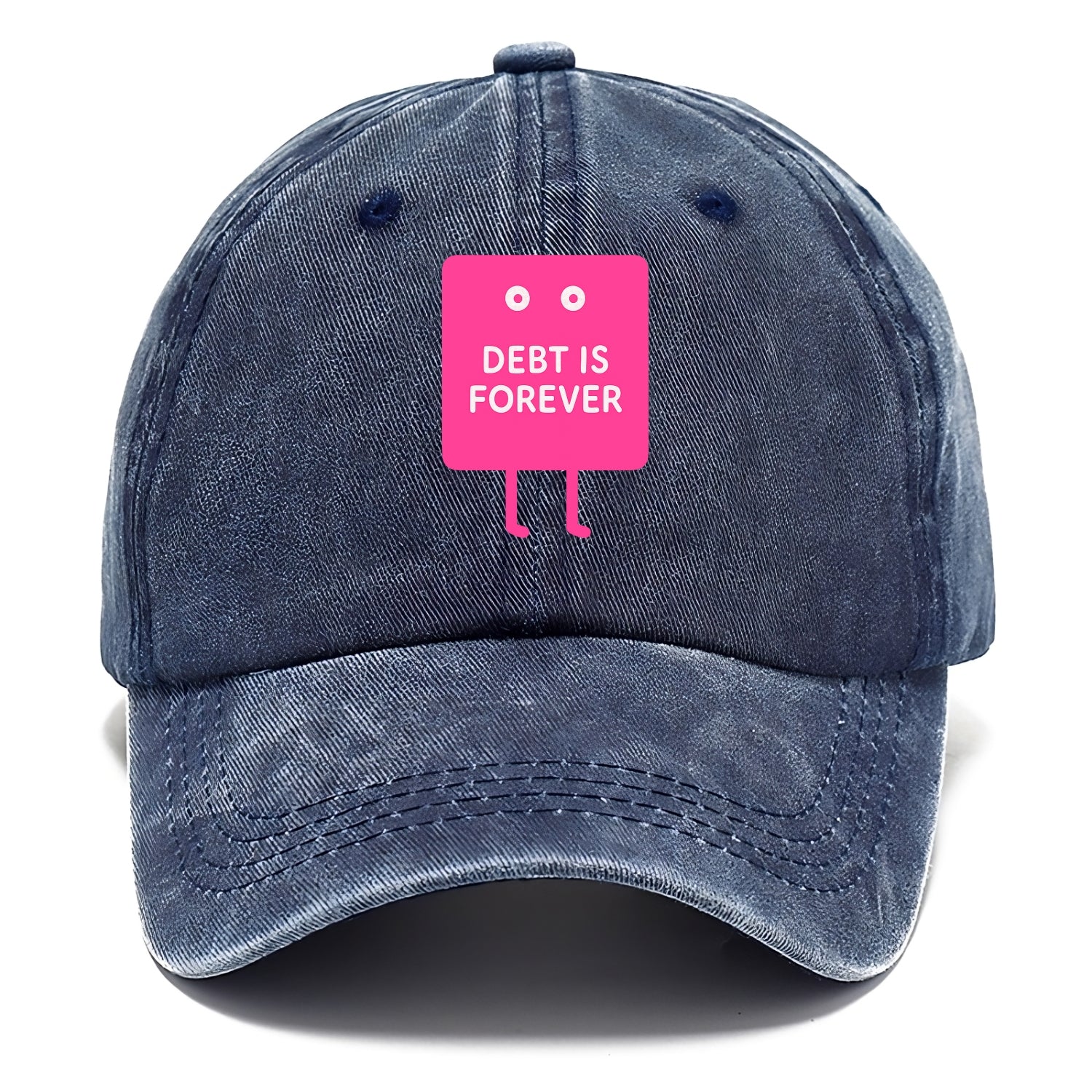 DEBT IS FOREVER | Immortal credit card - Classic Cap - Twilight Navy(Blue)