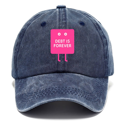 DEBT IS FOREVER | Immortal credit card - Classic Cap - Twilight Navy(Blue)