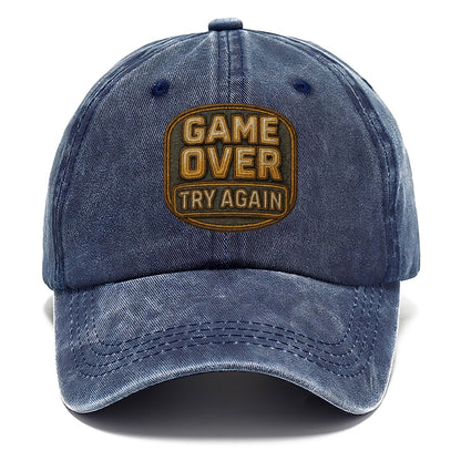 Game Over Try Again  - Classic Cap - Twilight Navy(Blue)