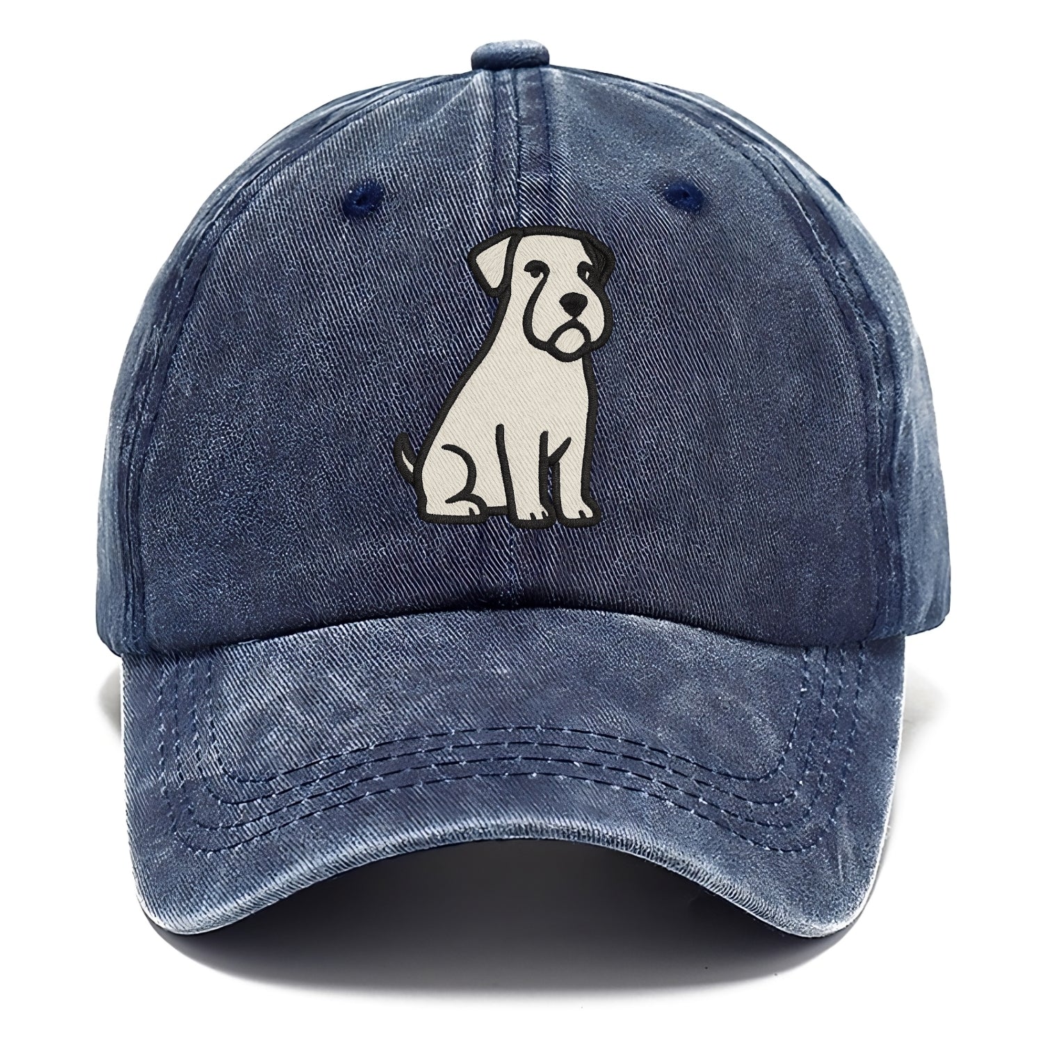 Sealyham Terrier White Sitting Pose Classic Cap - Twilight Navy(Blue)