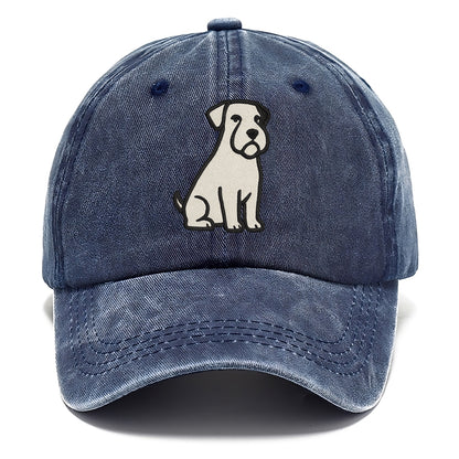 Sealyham Terrier White Sitting Pose Classic Cap - Twilight Navy(Blue)