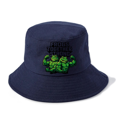 Frogs Together Strong - Bucket Hat - Twilight Navy(Blue)