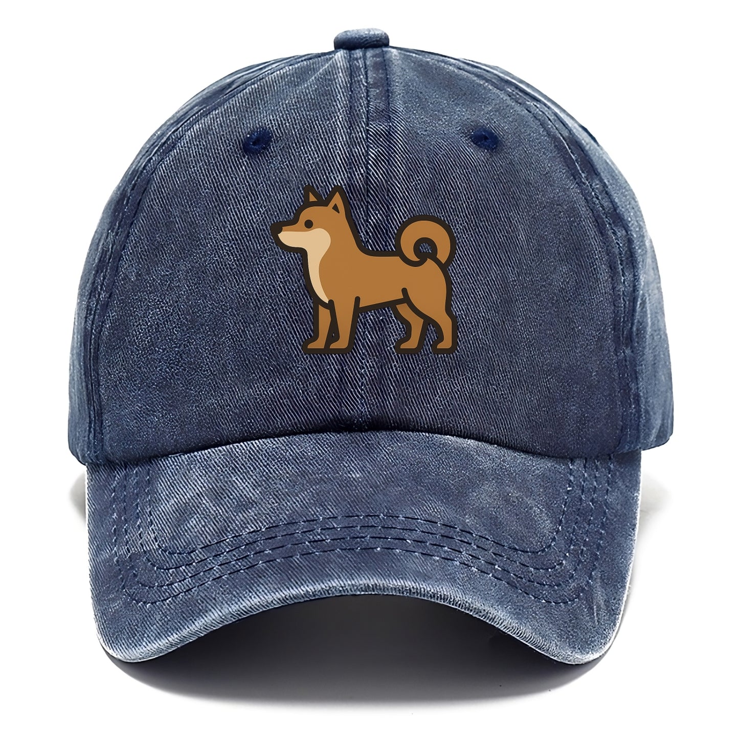 Shiba Inu - Red sesame flat side profile - Classic Cap - Twilight Navy(Blue)