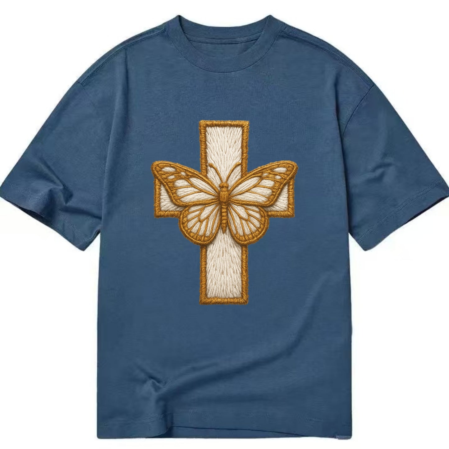 Resurrection Cross  - Classic T-shirt - Twilight Navy(Blue)