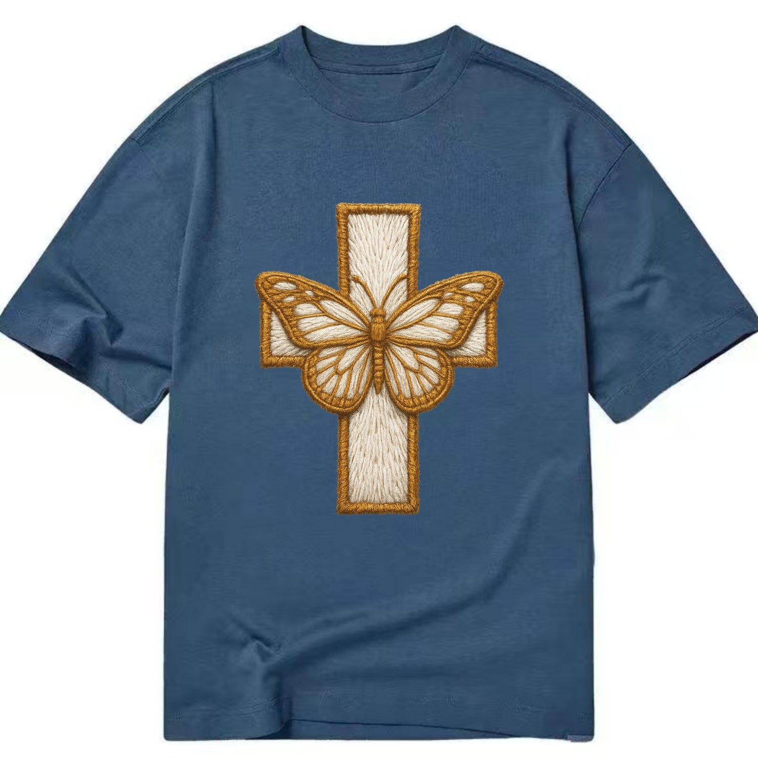 Resurrection Cross  - Classic T-shirt - Twilight Navy(Blue)