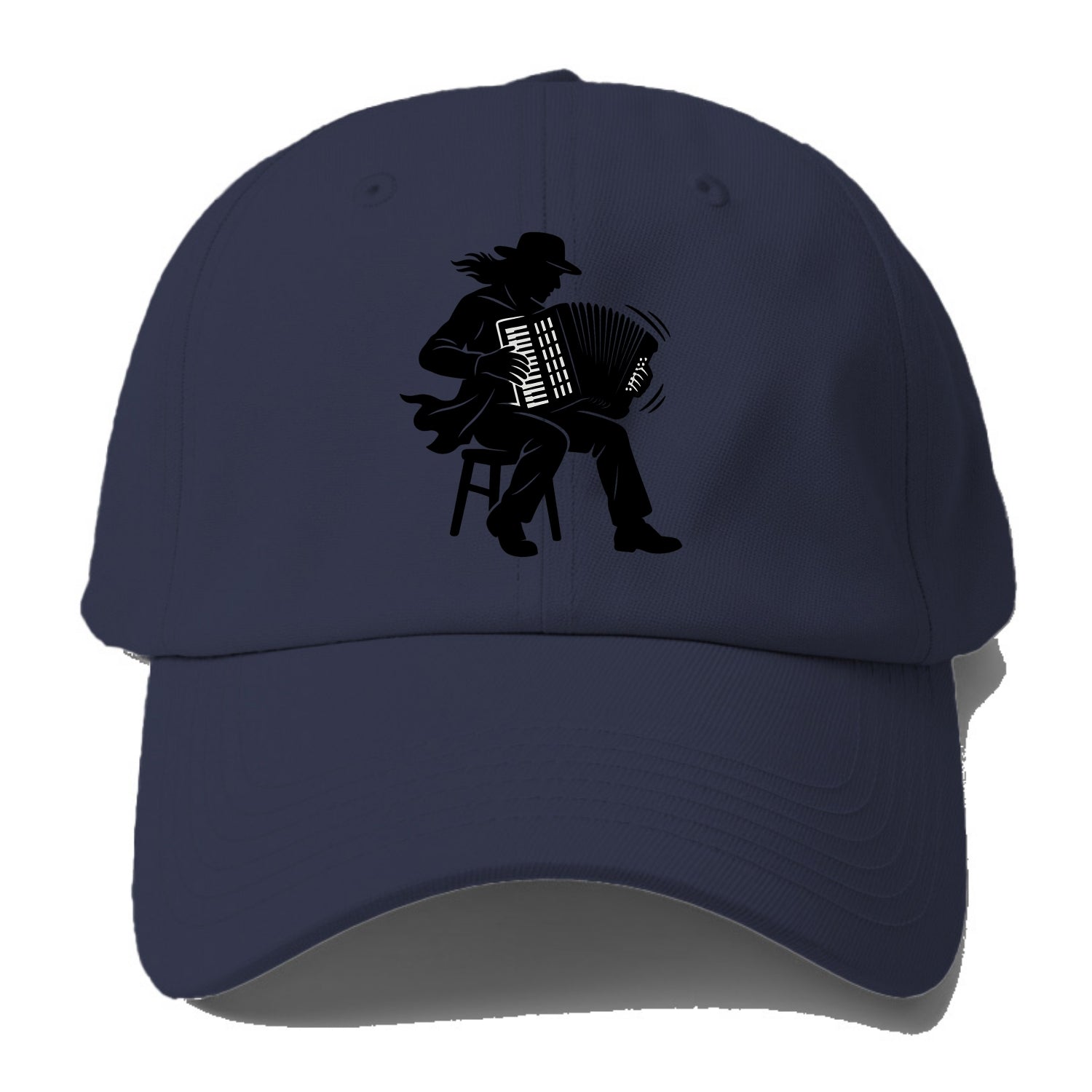 Accordion player street musician - Baseball Cap For Big Heads - Twilight Navy(Blue)