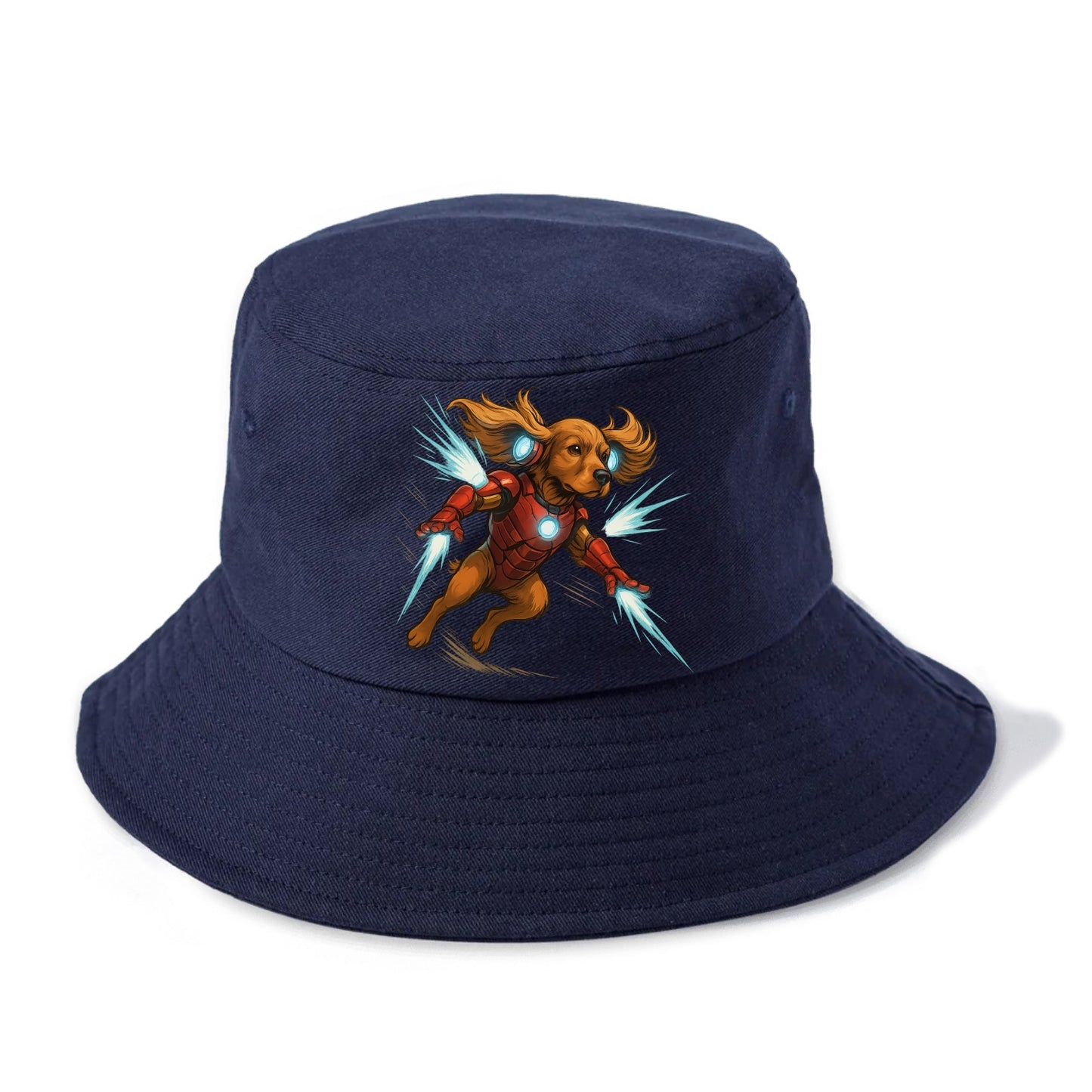 Cocker Spaniel Iron Man  - Bucket Hat - Twilight Navy(Blue)