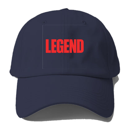 Bold typography design - "LEGEND" - remarkable person, iconic status - Baseball Cap For Big Heads - Twilight Navy(Blue)