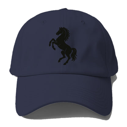 Stallion rearing on hind legs - Baseball Cap - Twilight Navy(Blue)