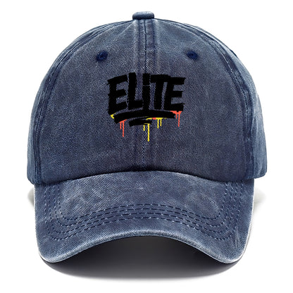 Bold typography design - "ELITE" - top tier, highest level - Classic Cap - Twilight Navy(Blue)