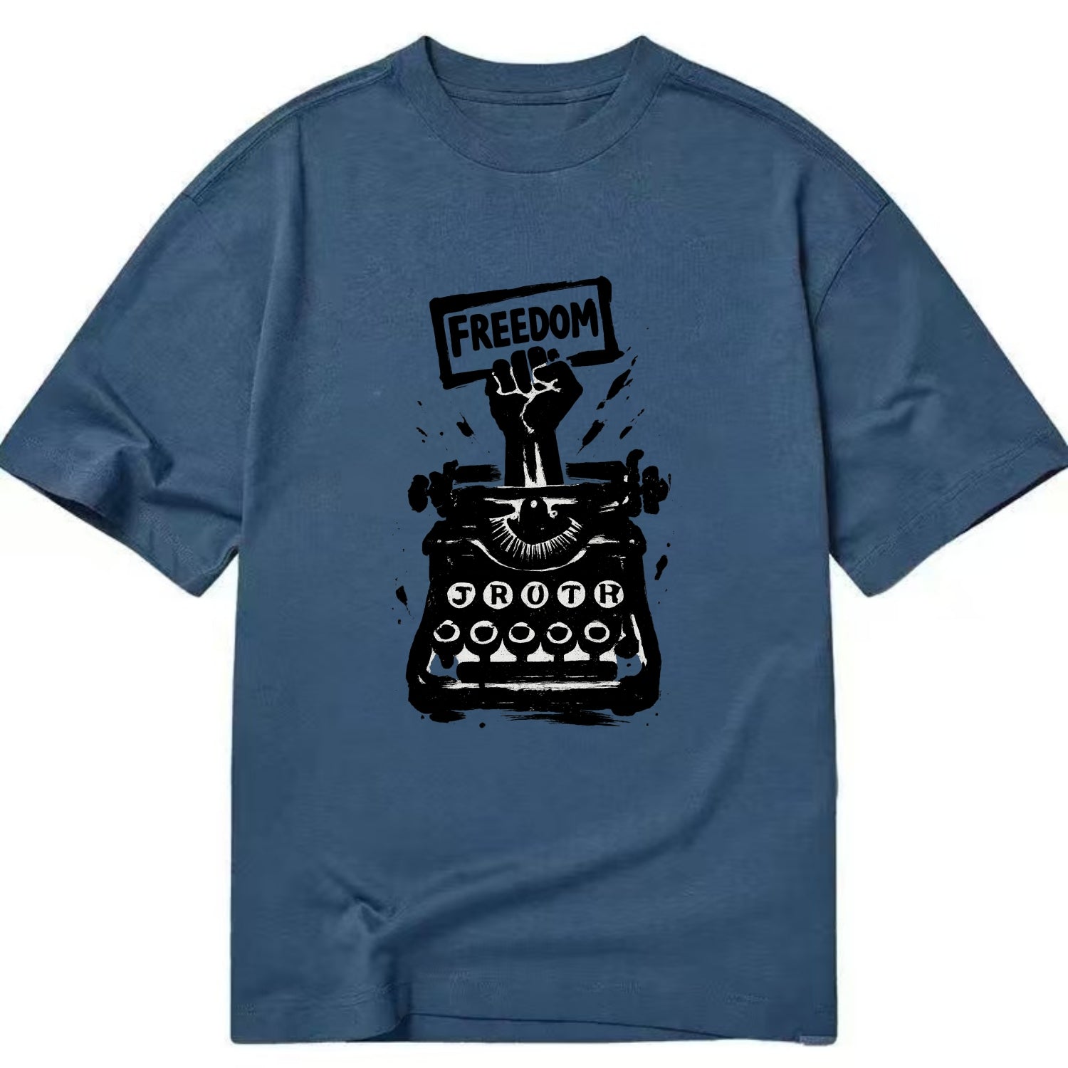 Typewriter keys - journalism and truth ink art - Classic T-shirt - Twilight Navy(Blue)