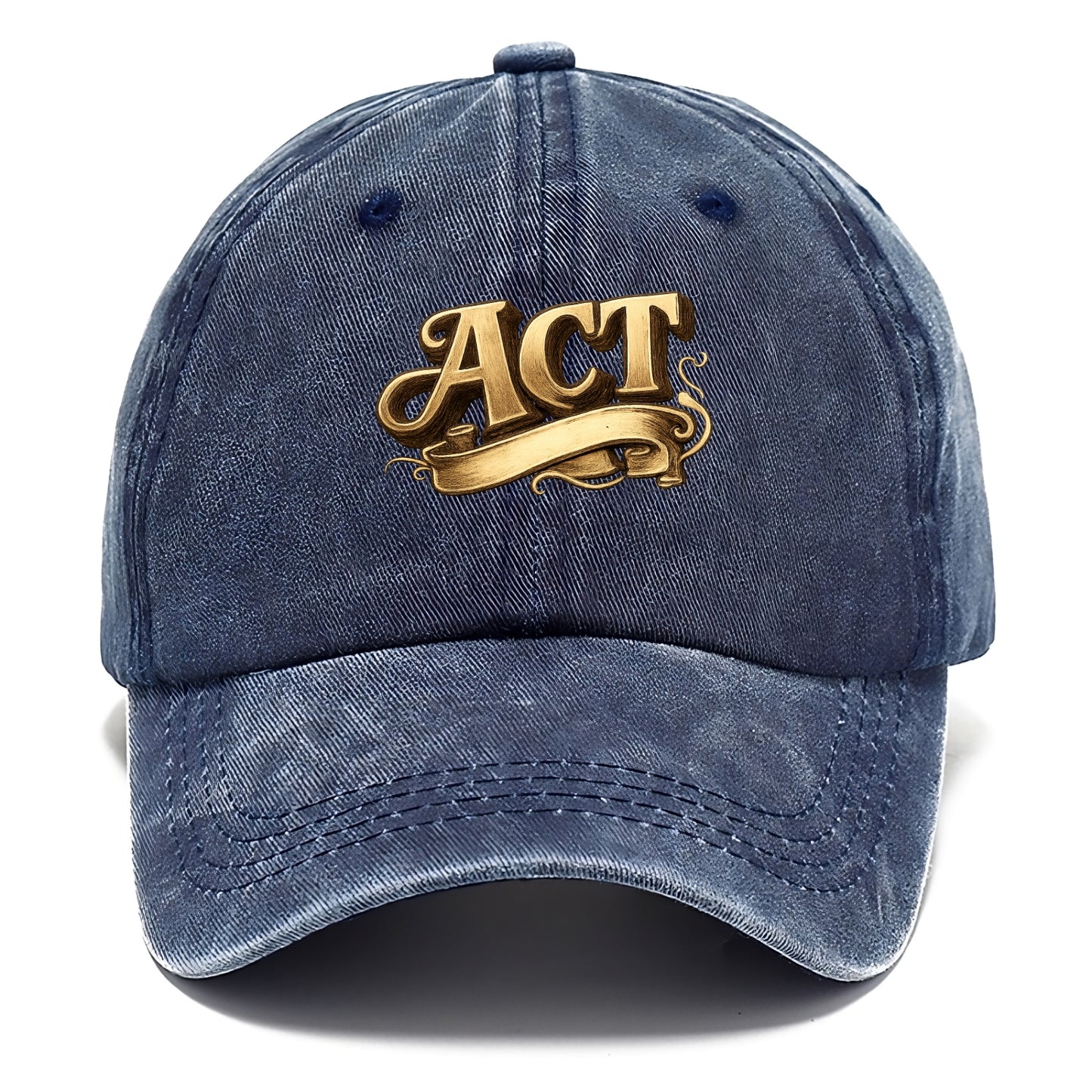 Bold typography design - "ACT" - take action, do something - Classic Cap - Twilight Navy(Blue)