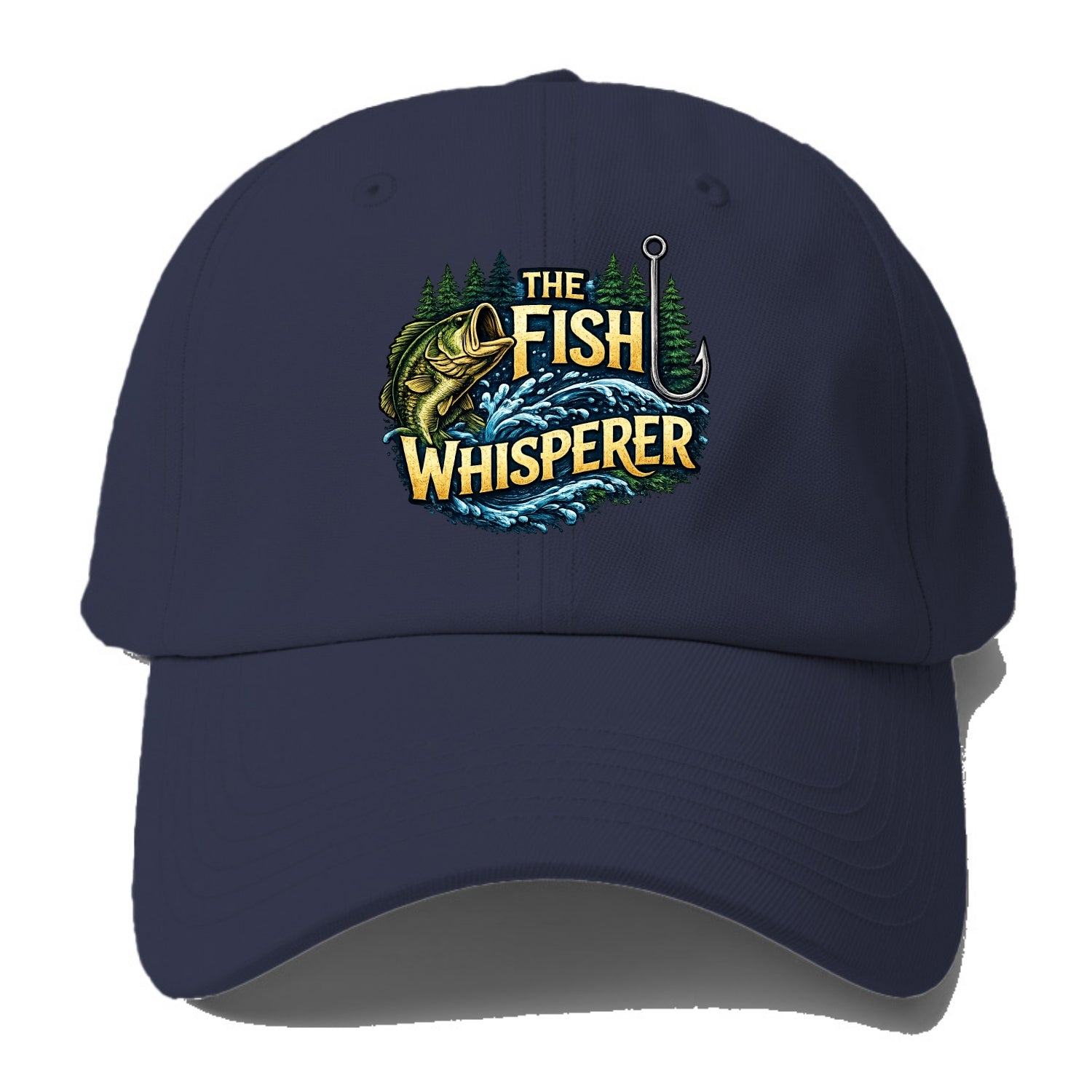 Fish Whisperer - Baseball Cap For Big Heads - Twilight Navy(Blue)