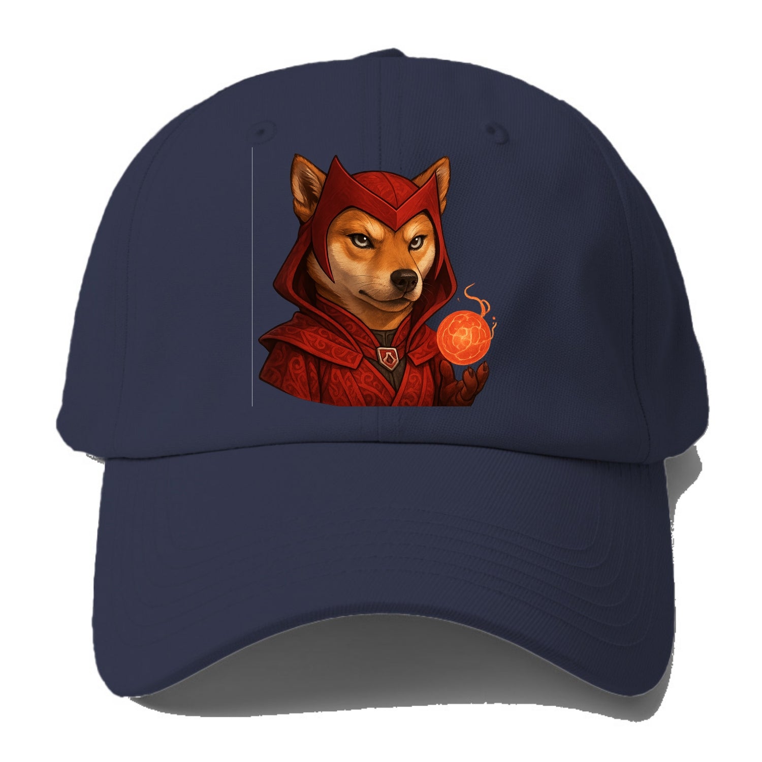 Shiba Inu Scarlet Witch  - Baseball Cap - Baseball Cap For Big Heads - Twilight Navy(Blue)
