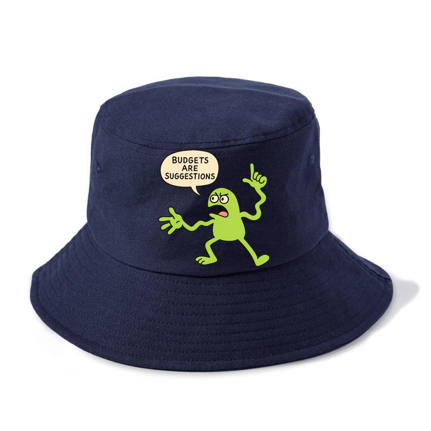 BUDGETS ARE SUGGESTIONS | Rebellious calculator - Bucket Hat - Twilight Navy(Blue)