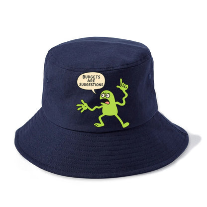 BUDGETS ARE SUGGESTIONS | Rebellious calculator - Bucket Hat - Twilight Navy(Blue)