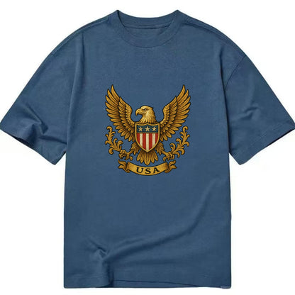 Usa Heritage Eagle 3 - Classic T-shirt - Twilight Navy(Blue)