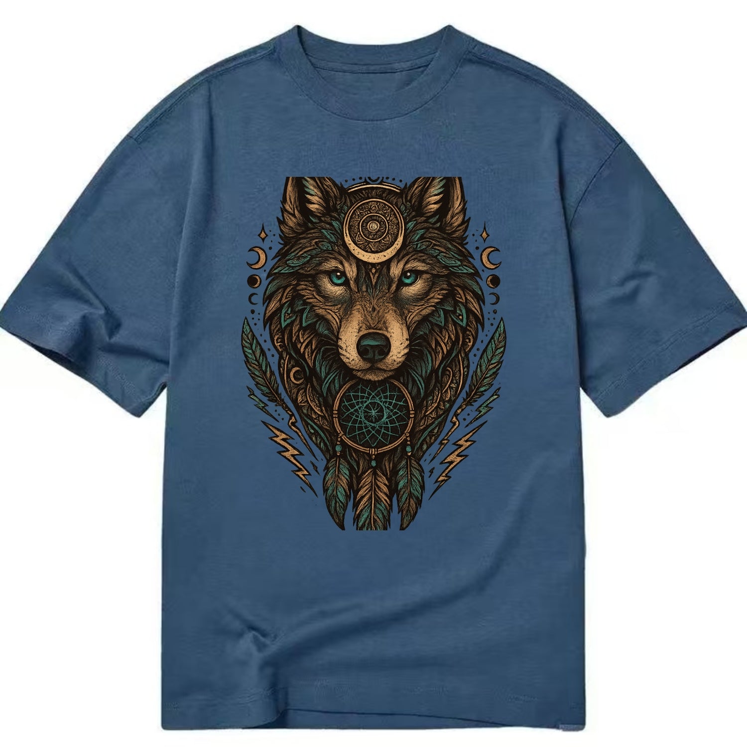 Storm Wolf Thunder  - Classic T-shirt - Twilight Navy(Blue)