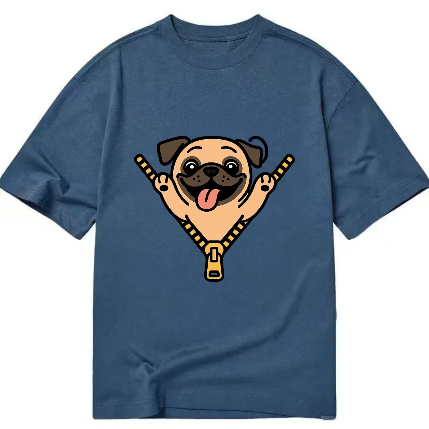 Pug - Classic T-shirt - Twilight Navy(Blue)
