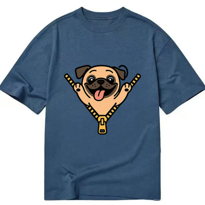 Pug - Classic T-shirt - Twilight Navy(Blue)