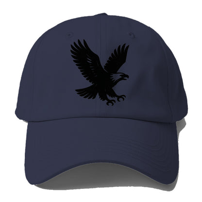 Eagle in flight - liberty and independence ink brushstrokes - Baseball Cap - Twilight Navy(Blue)