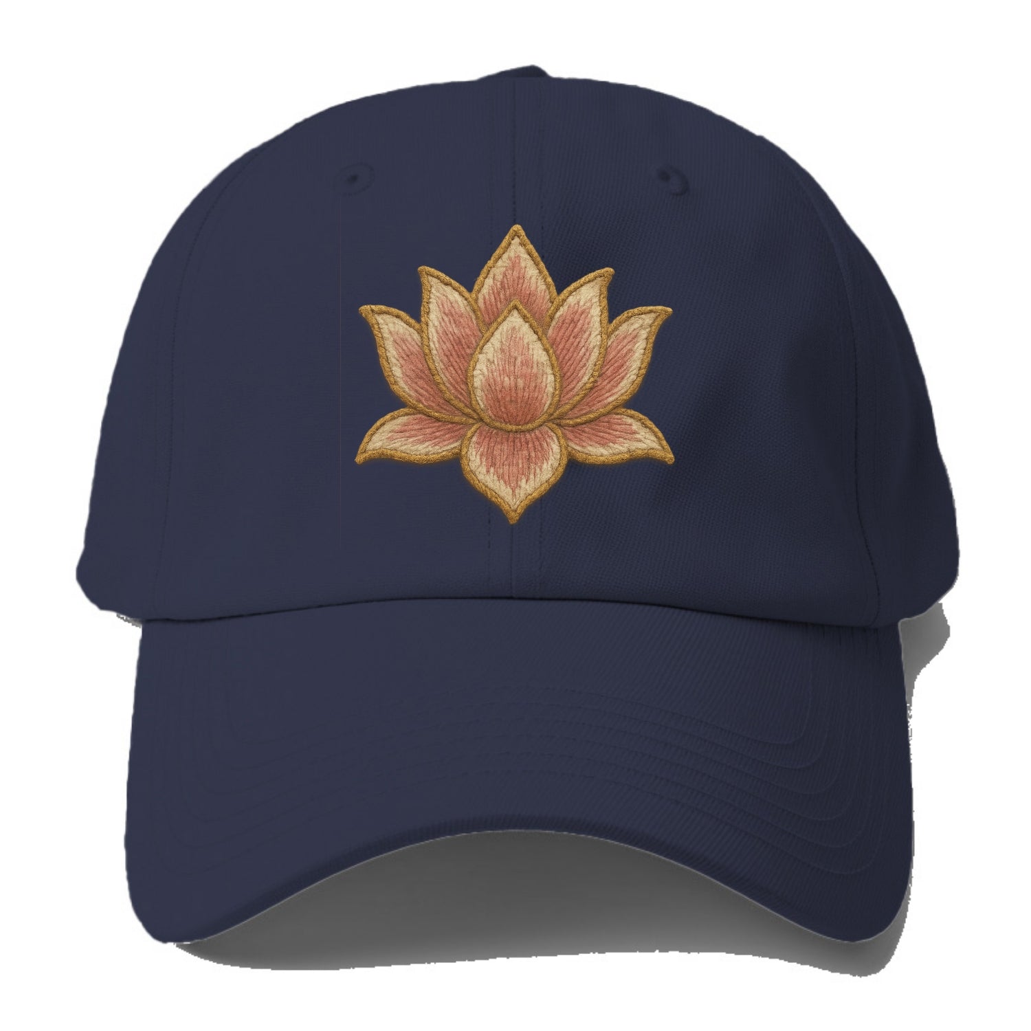 Lotus Flower - Baseball Cap - Twilight Navy(Blue)