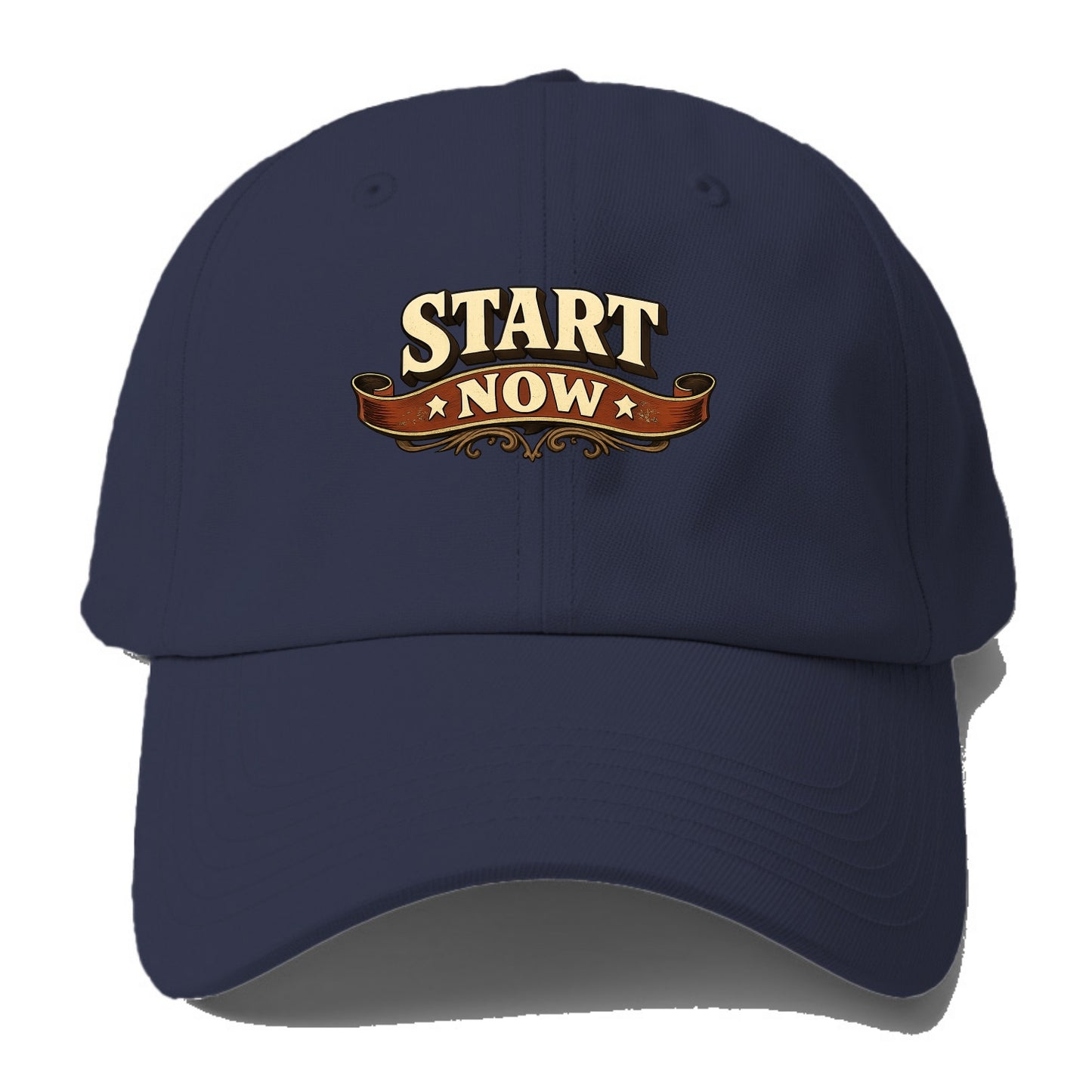 Bold typography design - "START NOW" - begin immediately, no delay - Baseball Cap For Big Heads - Twilight Navy(Blue)