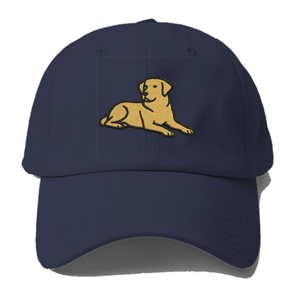 Labrador Retriever - Yellow lab relaxed Baseball Cap - Twilight Navy(Blue)