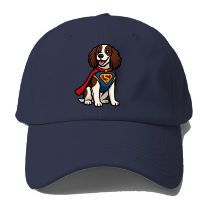 Springer Spaniel Friendly Hero  - Baseba Baseball Cap For Big Heads - Twilight Navy(Blue)