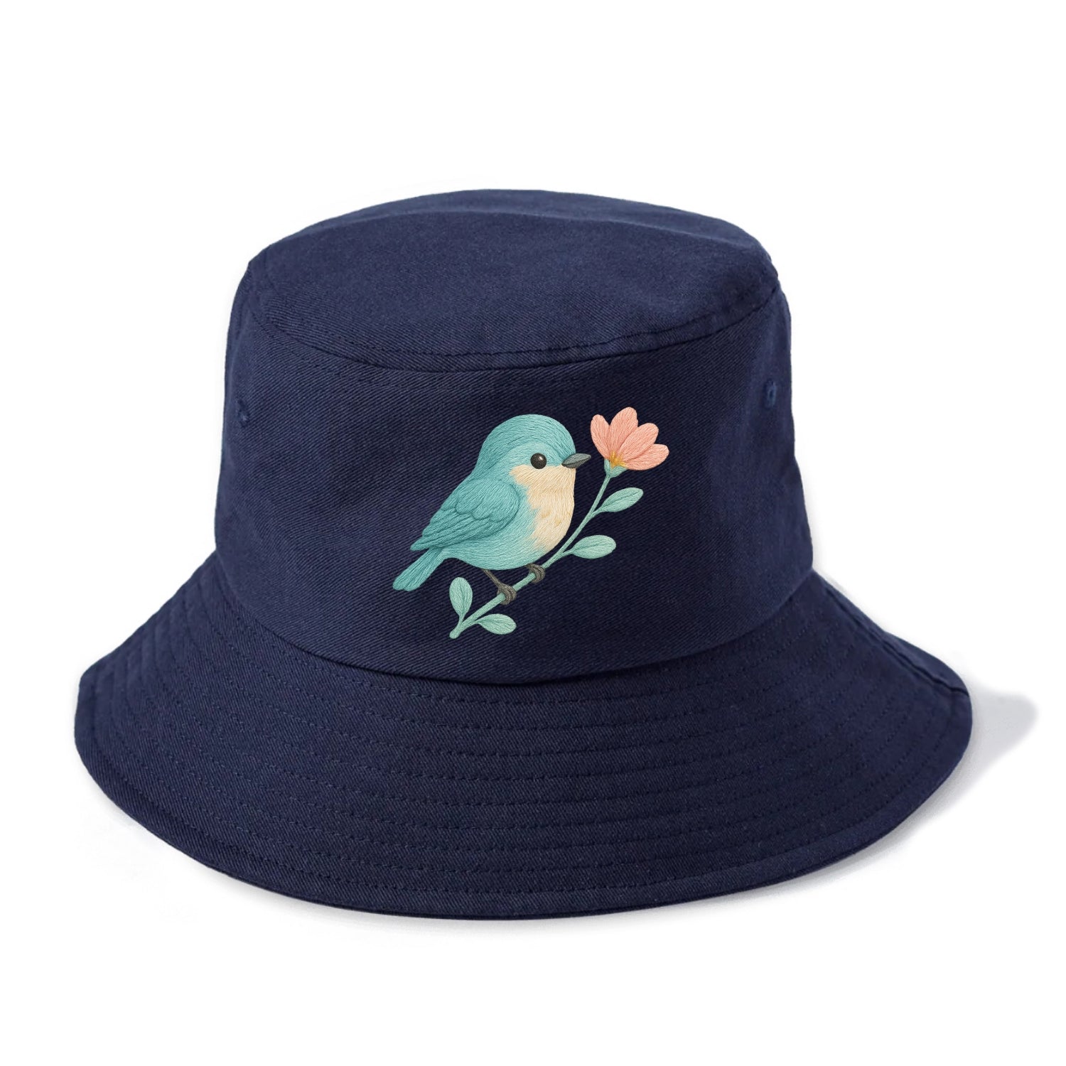 Aqua Chickadee - Bucket Hat - Twilight Navy(Blue)