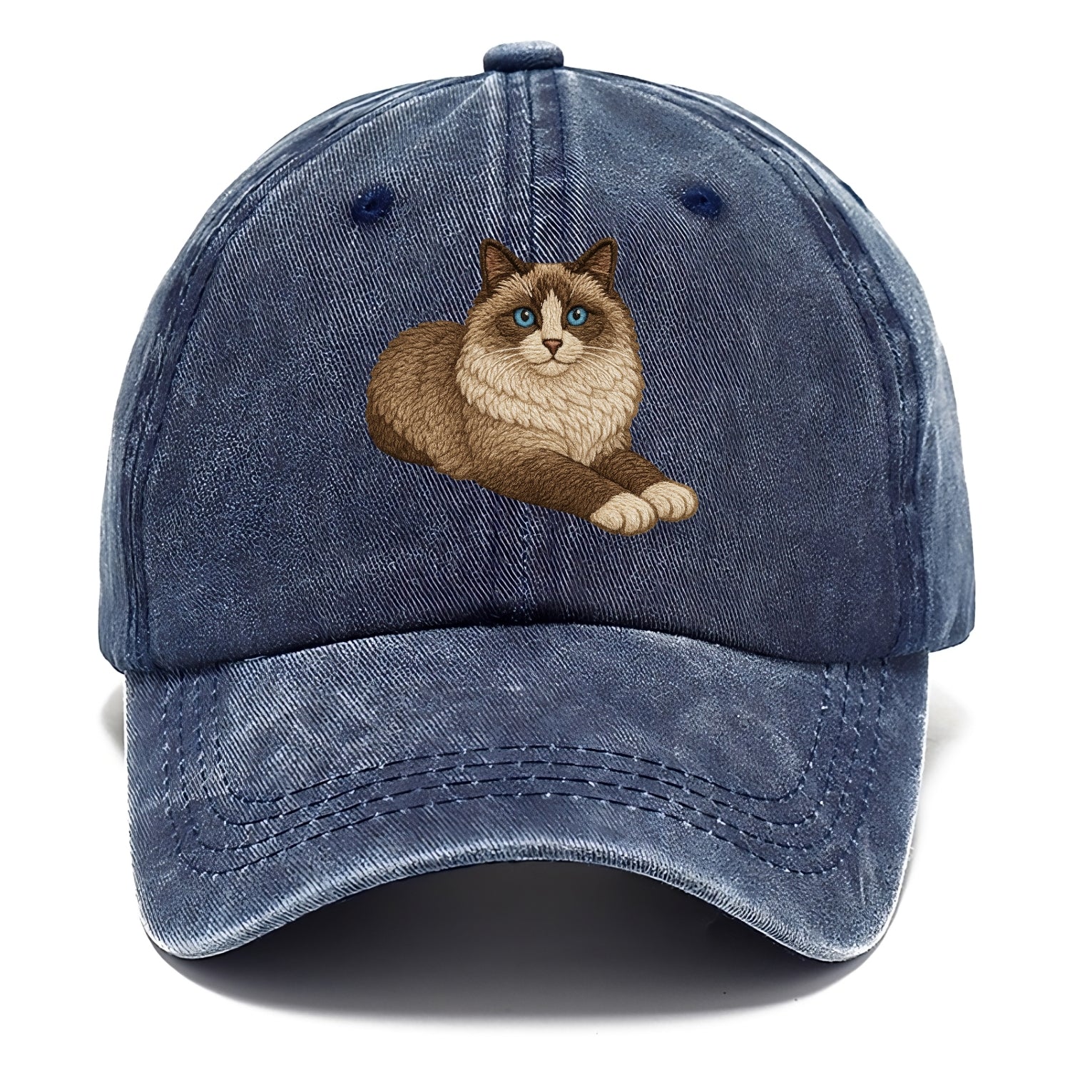 Ragdoll  relaxed lying down with head up Classic Cap - Twilight Navy(Blue)