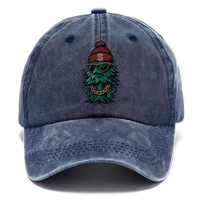 Palo Alto Tree wearing Stanford beanie with S patch - Classic Cap - Twilight Navy(Blue)