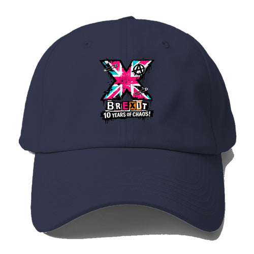 X YEARS | Roman numeral X massive | Union Jack fill pattern | Bold statement design - Baseball Cap