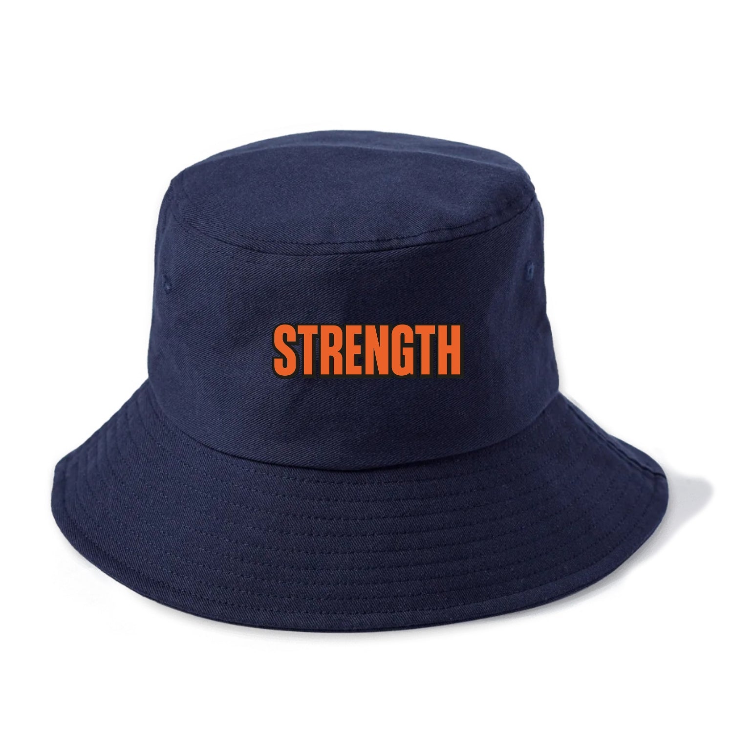Bold typography design - "STRENGTH" - inner power, resilience, fortitude - Bucket Hat - Twilight Navy(Blue)