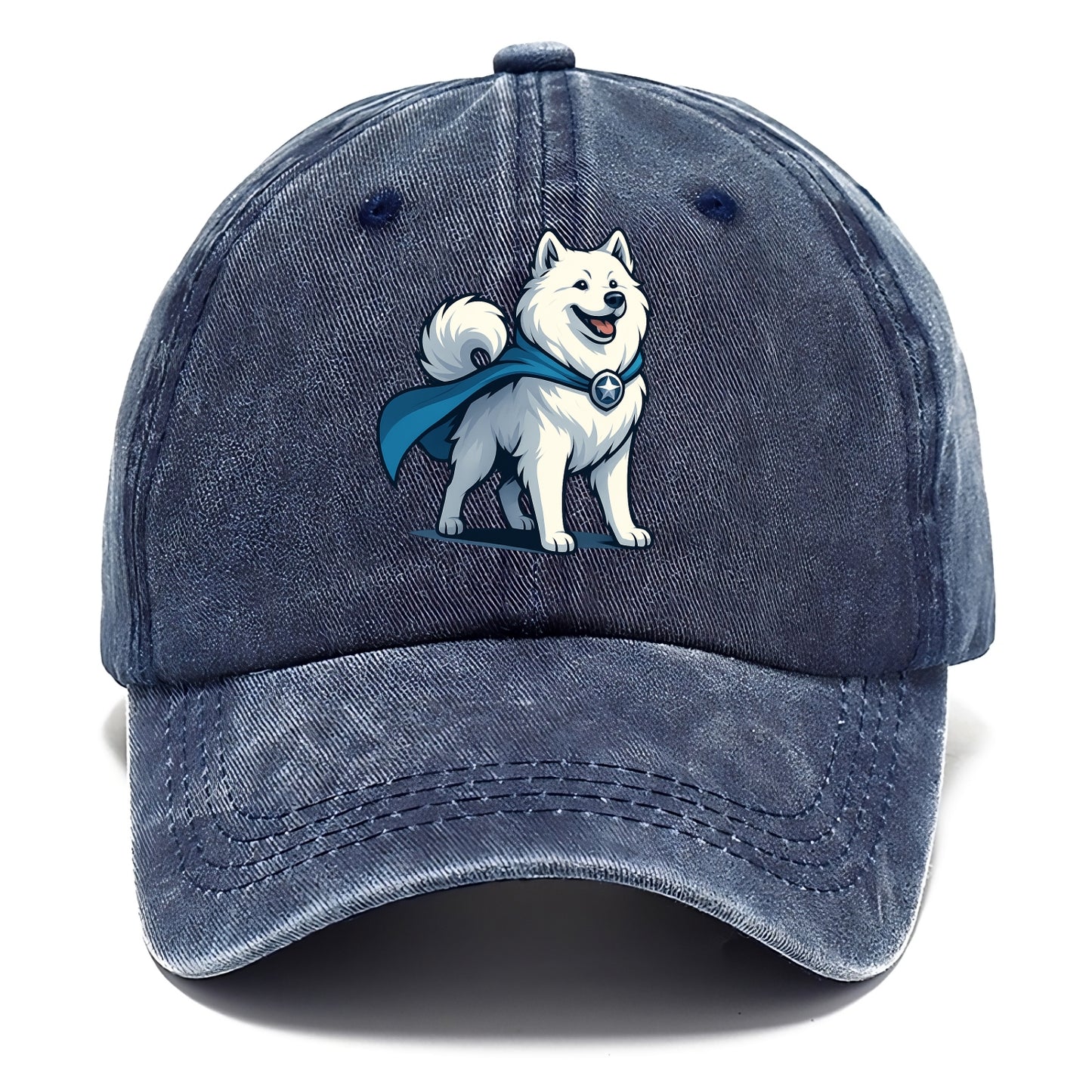 Samoyed Winter Hero  - Classic Cap - Twilight Navy(Blue)