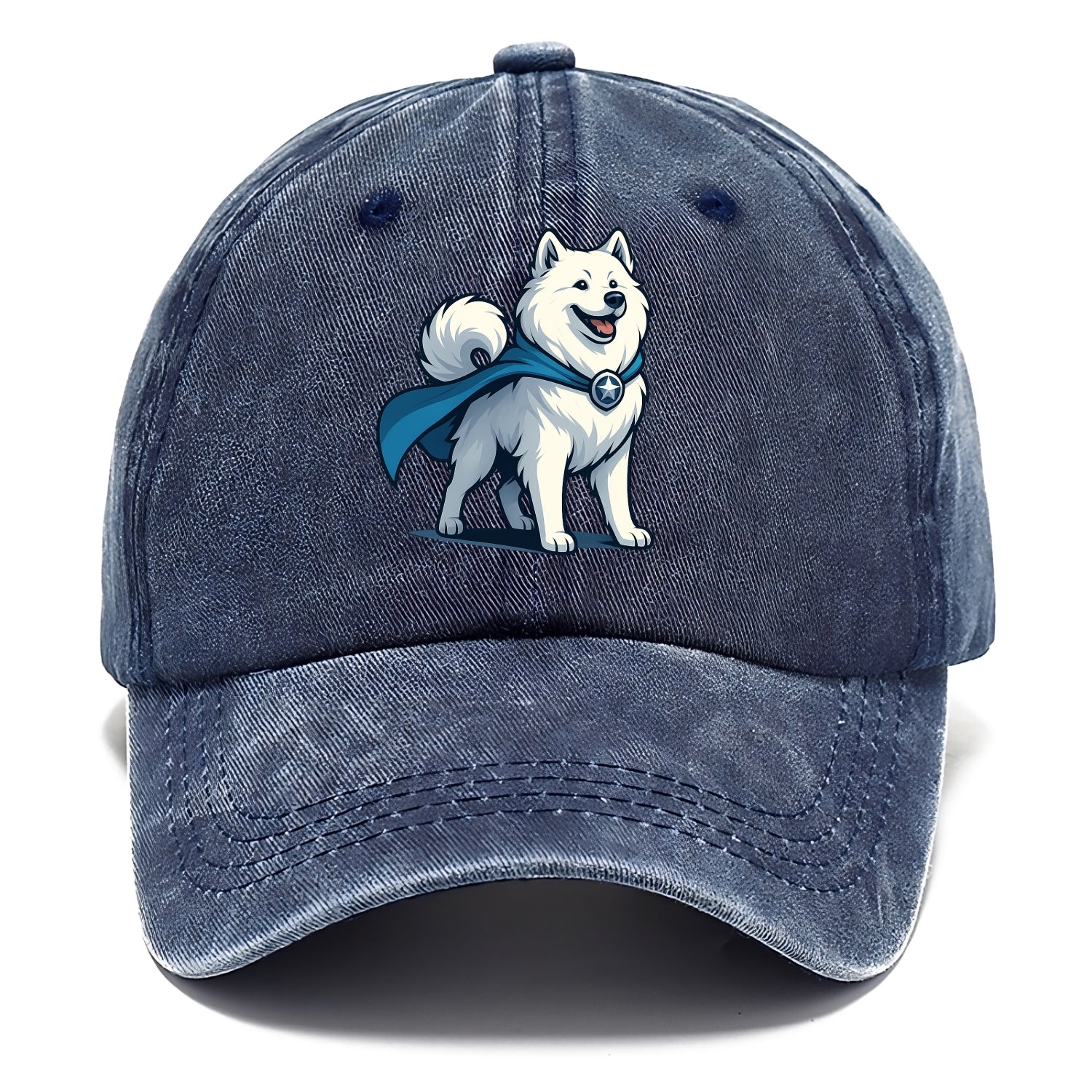 Samoyed Winter Hero  - Classic Cap - Twilight Navy(Blue)