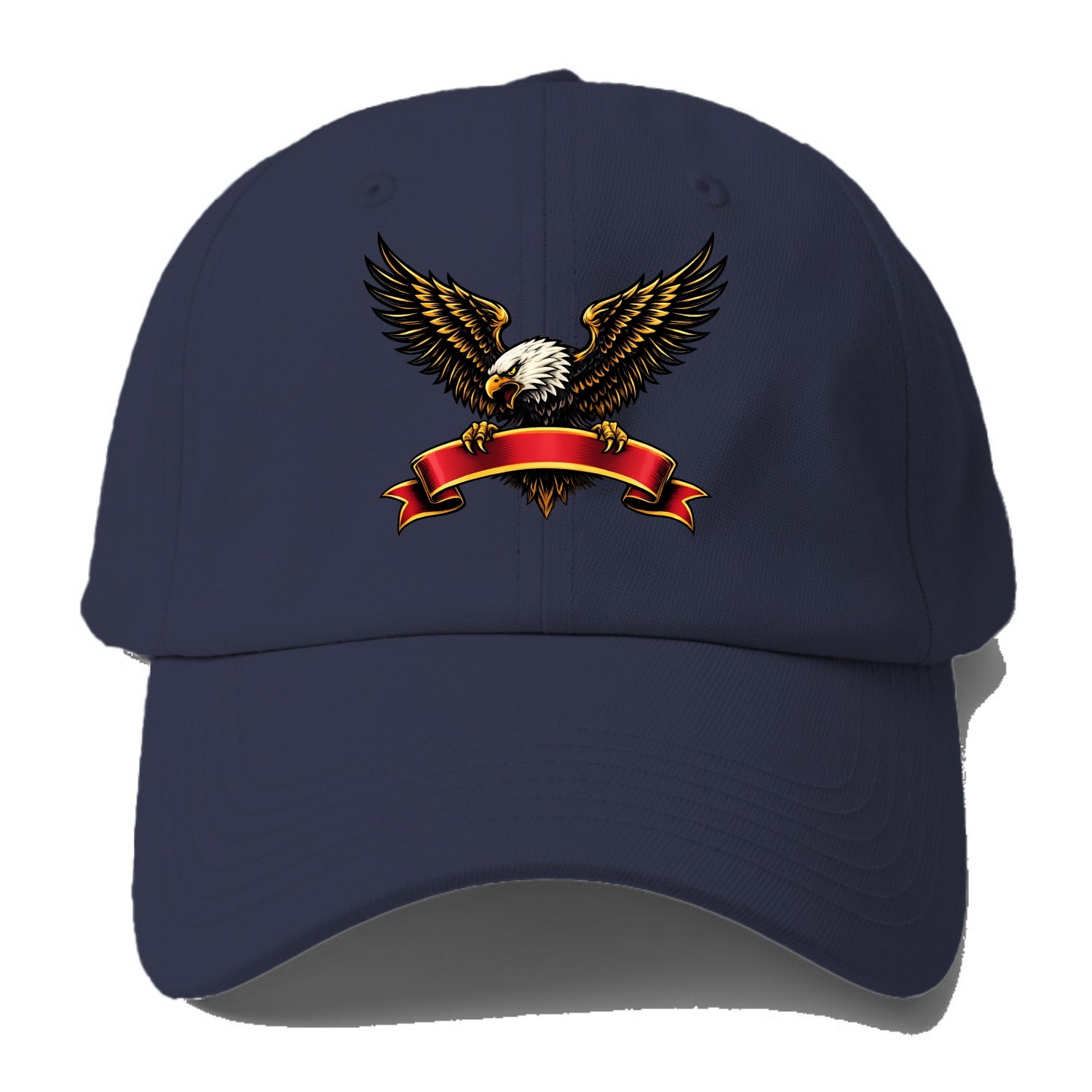 Eagle Banner - Baseball Cap For Big Heads - Twilight Navy(Blue)