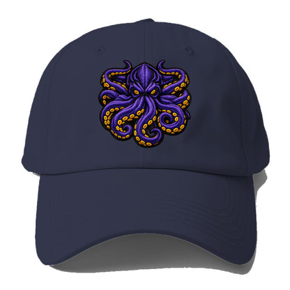 KRAKEN TENTACLES - sea monster in purple and black , deep sea - Baseball Cap - Twilight Navy(Blue)
