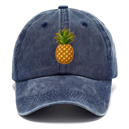 PINEAPPLE CROWN - tropical fruit in yellow and green , hospitality - Classic Cap - Twilight Navy(Blue)