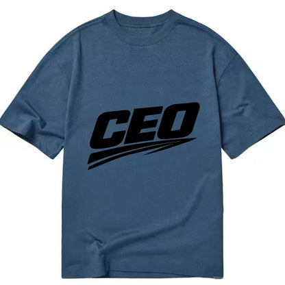 Bold typography design - "CEO" - chief executive, running things - Classic T-shirt - Twilight Navy(Blue)