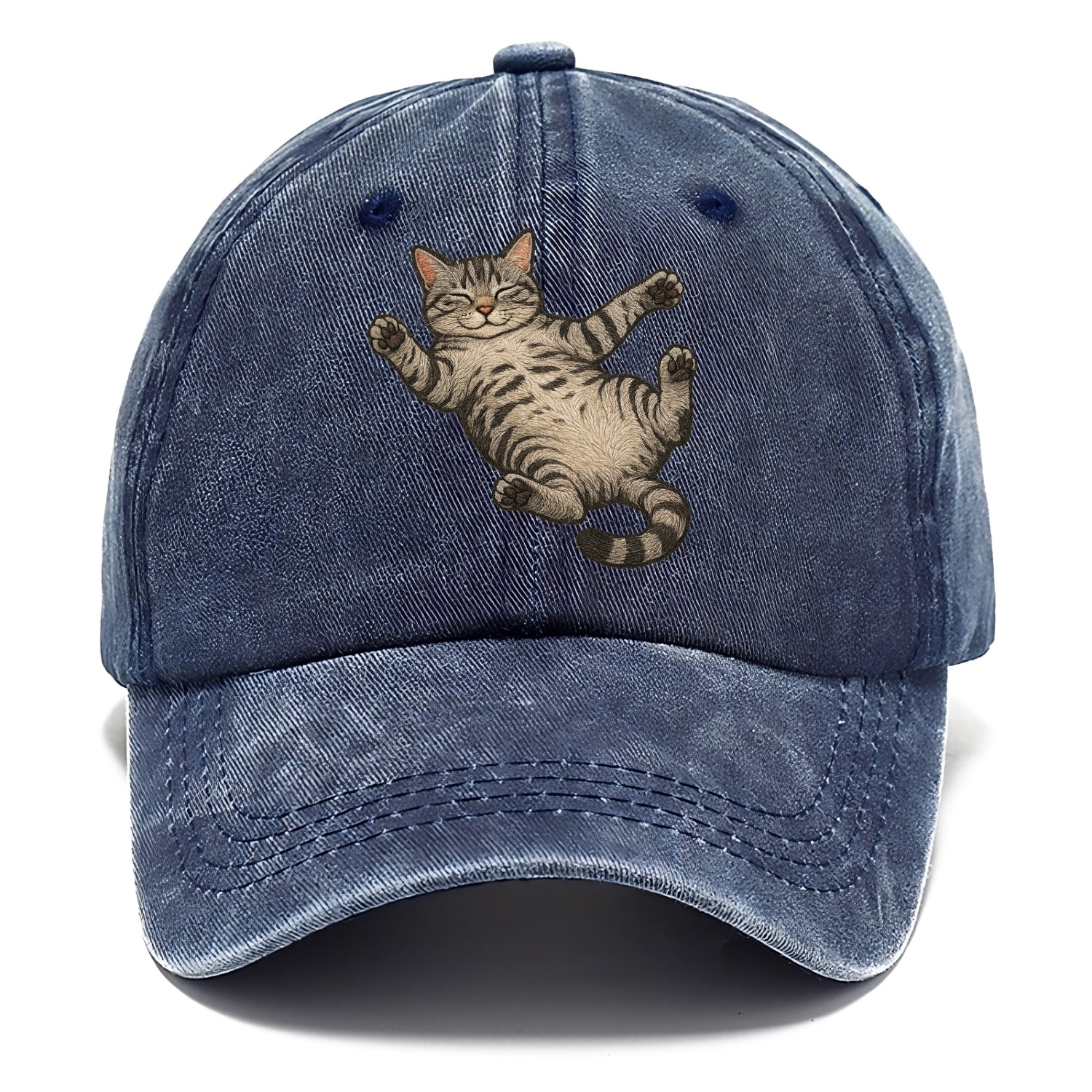 American Shorthair  fully relaxed sprawl Classic Cap - Twilight Navy(Blue)